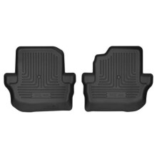Husky Liners Weatherbeater vloermatten | Past op 2019-2025 Jeep Wrangler (JL) 2-deurs | 2e rij 2-delig Zwart - 14031