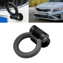 Xotic Tech JDM Track Racing Style paraurti rimorchio gancio di traino anello adesivo decorativo universale adatto a tutte le auto camion SUV nero