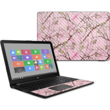 MightySkins Carbon Fiber Skin voor HP 15T Laptop 15.6" (2017) - Conceal Pink | Beschermende, Duurzame Afwerking