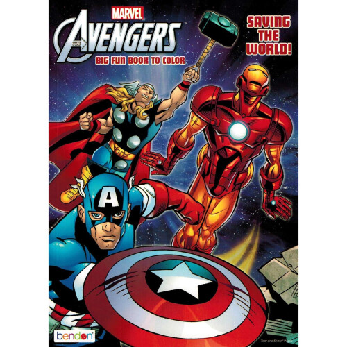 Marvel Gran libro divertido para colorear de Marvel Avengers - 80 pginas 2