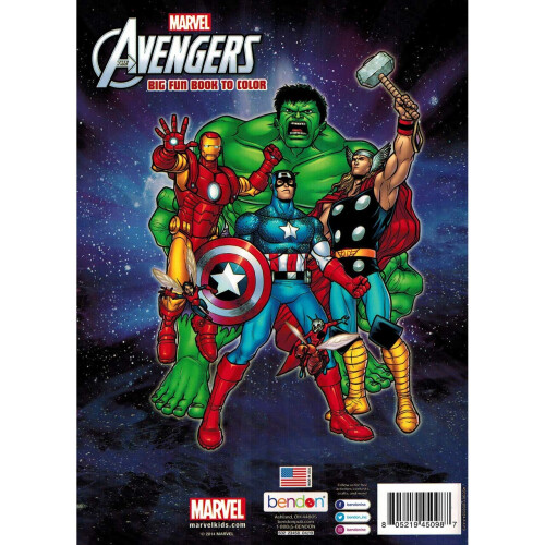 Marvel Gran libro divertido para colorear de Marvel Avengers - 80 pginas 1