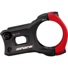 Attacco manubrio SPANK Split 35 Enduro Trail Shotpeen anodizzato nero/rosso 35 mm