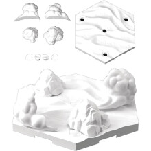 Bandai Hobby - 30 mm - Tilpas scenebase (Snowfield-version)