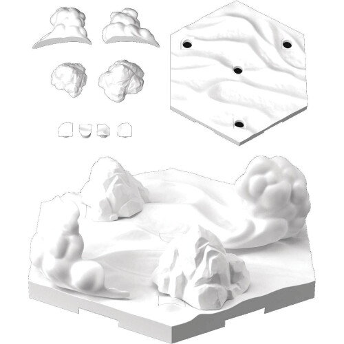Bandai Hobby - 30 mm - Tilpas scenebase (Snowfield-version)