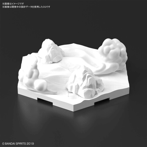 Bandai Hobby - 30 mm - Tilpas scenebase (Snowfield-version) 2