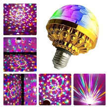 Party Lights RGB Disco Stage Rotating Light Crystal Ball LED Lamp For KTV Bar Wedding Projector Bulb