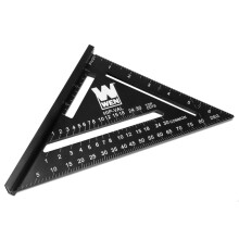 WEN ME777L Strumento di layout quadrato per trave magnetica da 7 pollici con scala incisa al laser in argento