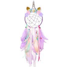 QtGirl Atrapasueños para Niños Decoración de Pared Unicornio Habitación de Niñas