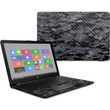 MightySkins Carbon Fiber Skin per HP 15T Laptop 15.6" (2017) - Camo Digitale | Protettivo, Resistente