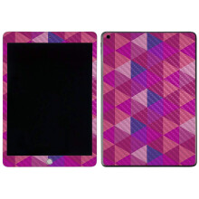 MightySkins Skin in fibra di carbonio per Apple iPad 7a generazione (10.2"""" 2019) - Caleidoscopio rosa | Finitura protettiva e durevole in fibra