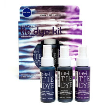 S.E.I. Shibori Tie Dye Kit, 3er-Pack: Vorgemischtes Spray Tie Dye Kit, einfach zu verwendende, ungiftige Stofffarbe in Indigo-Lila und Schwarz, schüt