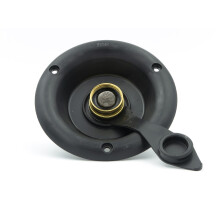 CITY WATER DISH W/BRASS CV BK