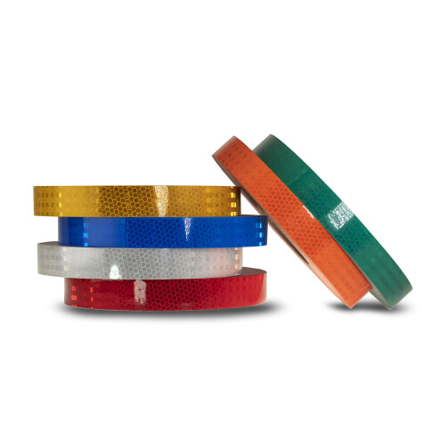 High Intensity Retro Reflective Tape (HXREF) [4 Rolls] 1"""" (25mm) x 10 yds Red 1