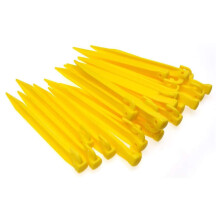 24 Uds 9 pulgadas (225mm) clavijas para tienda de campaa gancho con pas de plstico toldo Camping caravana marcador Visual