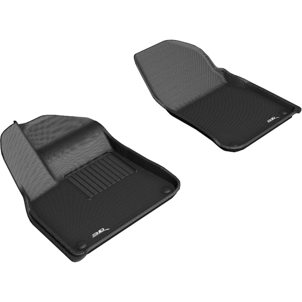 3D Maxpider L1po01911509 Kagu First Row Floor Mats For 2019 Porsche Cayenne - Black 190204040480