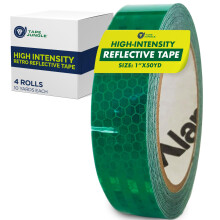 Alanson Products nagy intenzits fnyvisszavero szalag (HXREF) [4 tekercs] 1"" (25 mm) x 10 yds zld