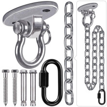 Hanging Kits Hammock Chair Hardware Heavy Duty Swing Hanger and 1M Chain for Indoor Outdoor Playground Hanging Chair Hammock Chair Punching Bags 2