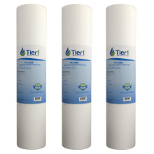 Tier1 5 Mikron 20 Zoll x 4,5 Zoll | 3er-Pack Polypropylen Wasserfilter-Kartusche