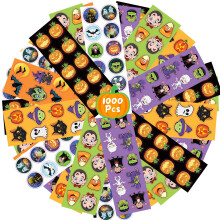 ArtCreativity Halloween Stickers voor Kinderen, 100 Vellen met Meer dan 1000 Stickers, Made in USA