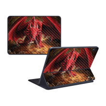 MightySkins Carbon Fiber Skin voor Apple iPad Pro Smart Keyboard 12.9" (2018) - Boze Draak - Duurzaam