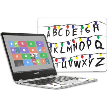 MightySkins Skin kompatibel mit Samsung Chromebook Plus 12,3"" (2017  Stranger Alphabet | Schtzende, langlebige und einzigartige Vinylfolie | Ei