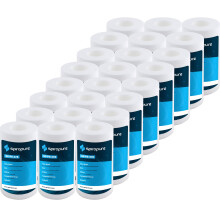 SpiroPure SP-P5-478 5x2,5 5 mikron spundet smeltebl?st polypropylen sediment vandfilterpatron SDC-25-0505 P5-478 155030-43 (etui af 24)