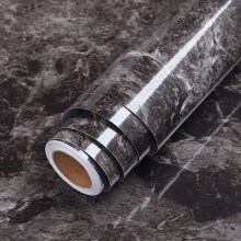 LACHEERY Schwarzer Sandstein-Marmor-Kontaktpapier für Arbeitsplatten, wasserdichtes Arbeitsplatten-Kontaktpapier, abziehen und aufkleben, Marmor-Tape