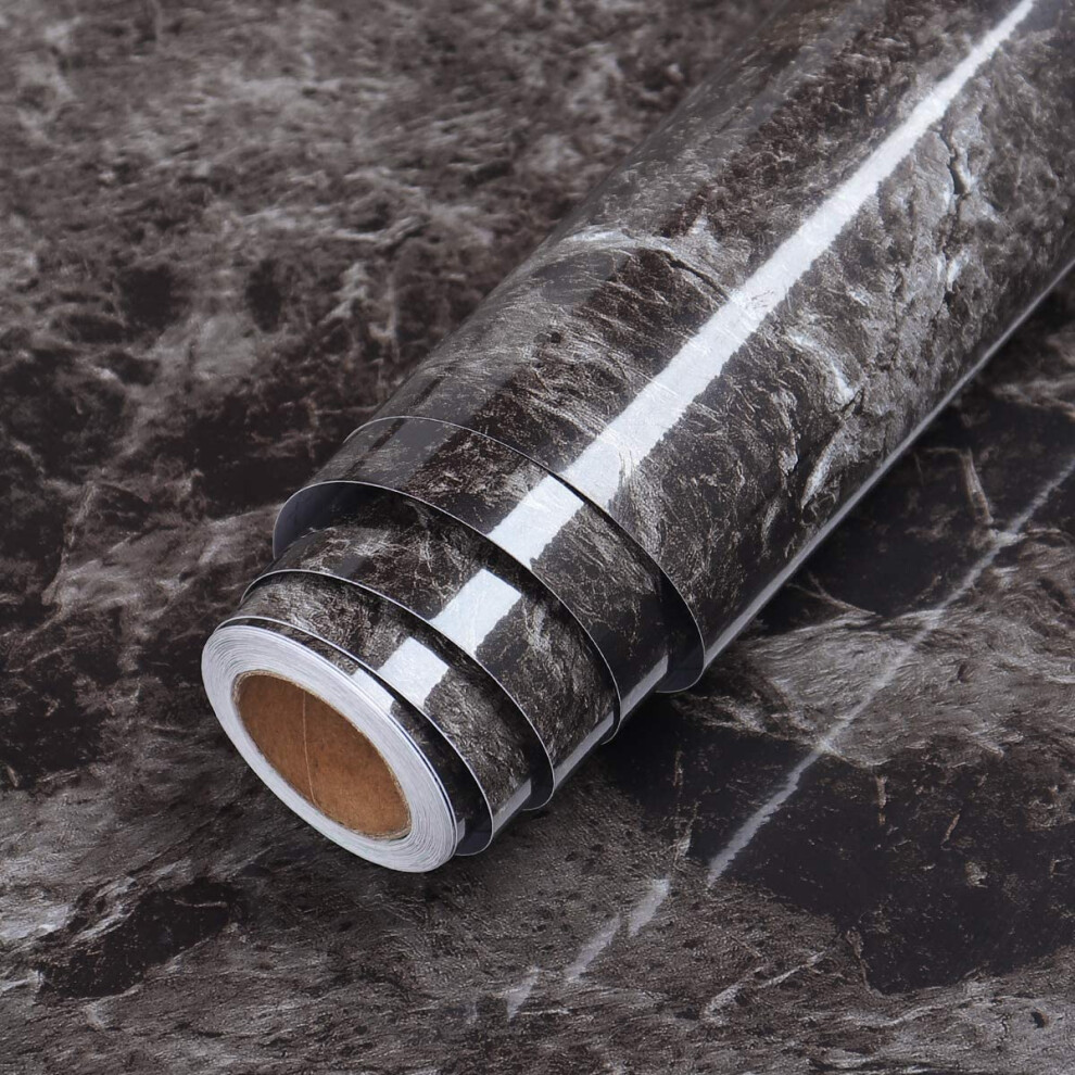 Lacheery Black Sandstone Marble Contact Paper For Countertops Waterproof Countertop Contact Paper Peel And Stick Marble Wallpaper Removable Wall Pape 717066787133