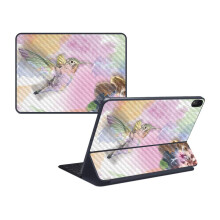 MightySkins Skin in fibra di carbonio per Apple iPad Pro Smart Keyboard 12.9"""" (2018) - Colore acquarello - Finitura protettiva in fibra di carbo