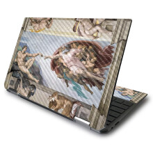 MightySkins Skin in fibra di carbonio per HP Spectre x360 13.3"""" Gem-Cut (2020) - Creazione di Adamo | Finitura protettiva e durevole in fibra di
