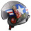 Helmy LS2 Open Face Spitfire Helmet (Bombrider  mal) 1