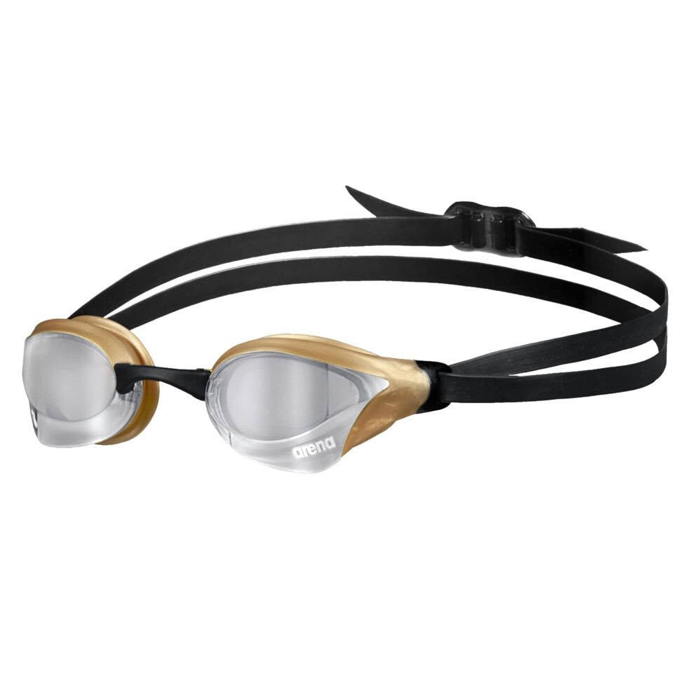 Photos - Swim Goggles Arena   Cobra Core Swipe Mirror Swimming Goggles 003251-530-NS (Silver/Gold)