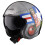 Helmy LS2 Open Face Spitfire Helmet (Bombrider  mal) 2