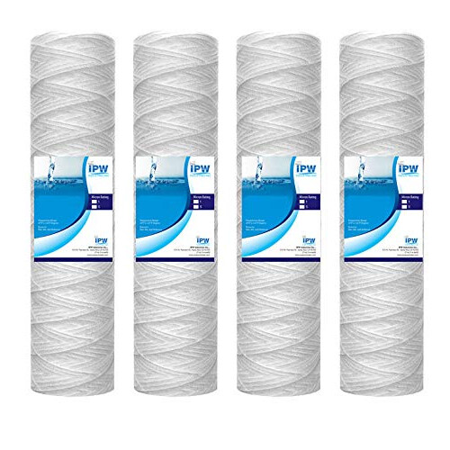 Kompatibel til WHKF-WHSW String Wound 5 Micron Sediment Vandfiltre - 4-Pack