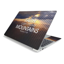MightySkins Carbon Fiber Skin voor Lenovo IdeaPad S340 15" (2019) - Move Mountains | Beschermend, Duurzaam