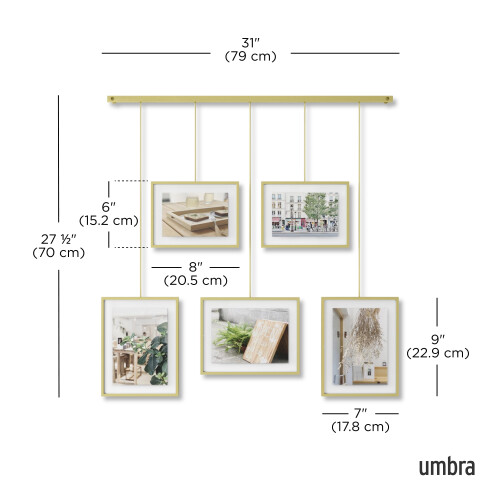 Umbra Umbra Photo Frames, Matte Brass, normal 2