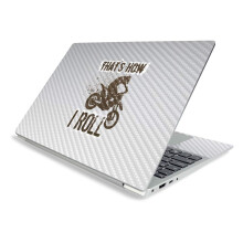 MightySkins Carbon Fiber Skin voor Lenovo IdeaPad S340 15" (2019) - Motocross | Duurzaam en Beschermend