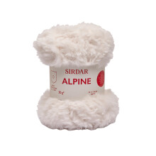 Sirdar Alpine, Luxe Faux Fur Yarn, Polar (400), 50g