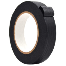 WOD MTC5 Cinta adhesiva de color negra 1 pulgada x 60 yardas. Cinta colorida para pintores de profesores para diversin, arte y manualidades, eti
