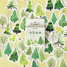 45 DB kis scrapbook laptop matrica Doraking dobozos erdei nvnyek, levelek fenyofa Dekoratv matrick Laptop Scrapbooking borndhz (Fresh Forest 45