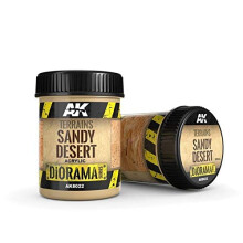 AK-Interactive AK 8022 Terr?ner Sandy Desert Akrylfarve - 250 ML / 8,45 Fl.Oz Krukke - Modelbygningsmaling og -v?rkt?j # AK-8022