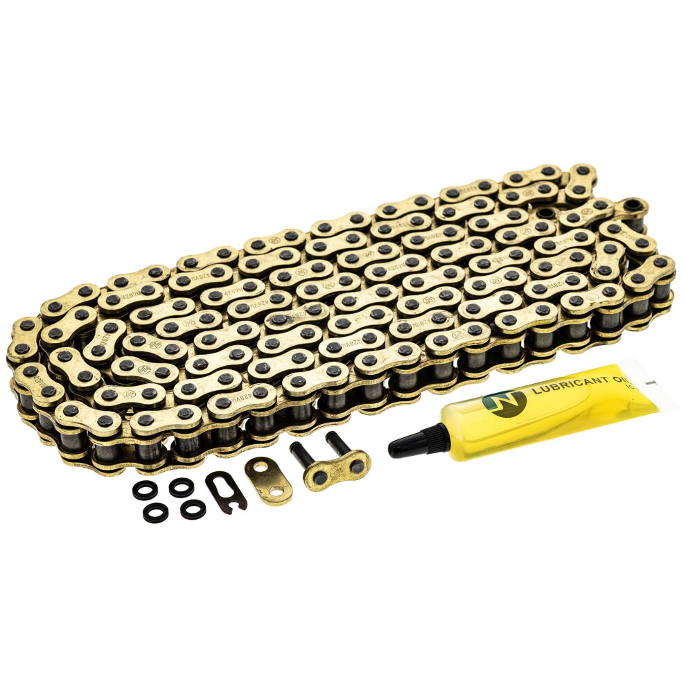 Niche 428 X-Ring Chain 134 Links With Connecting Master Link Gold 803467012346