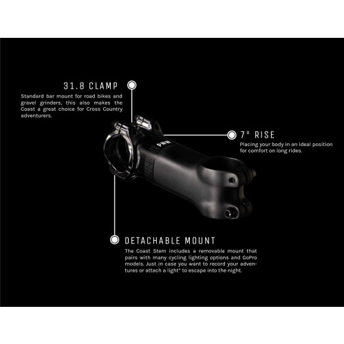 PNW Components The Coast Stem MTB oder Gravel Action Kamera oder Scheinwerferhalterung (90) 1