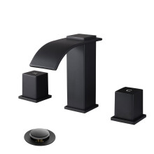 Rubinetti per lavandino del bagno a cascata moderni e diffusi in ottone di lusso da 8 pollici con valvola in rame per rubinetto per lavabo da bag