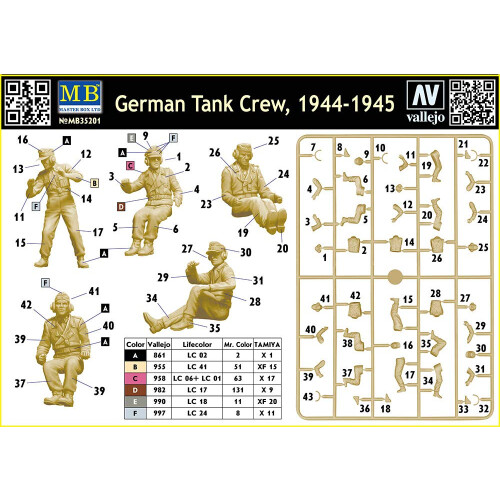 MAS35201 - Masterbox 1:35 - German Tank Crew 1944-1945 2