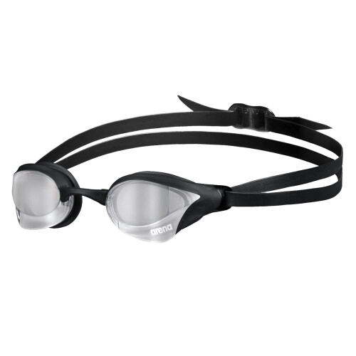 Arena (Silver/Black) Arena Cobra Core Swipe Mirror Swimming Goggles