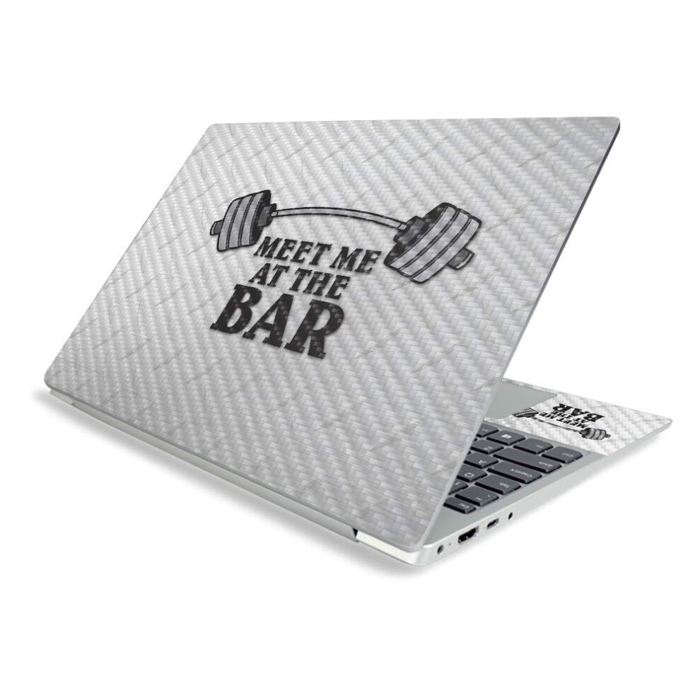 Mightyskins Carbon Fiber Skin For Lenovo Ideapad S340 15"""" (2019) - Meet Me At The Bar | Protective Durable Textured Carbon Fiber Finish | Easy To A 736684597276