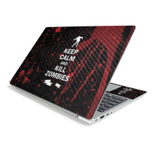 MightySkins Carbonfaser-Hlle fr Lenovo IdeaPad S340 15"" (2019)  Kill Zombies | Schtzendes, langlebiges, strukturiertes Carbonfaser-Finish | E