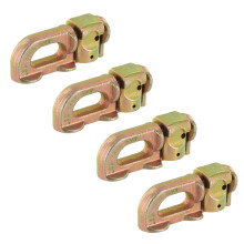 US Cargo Control L Track Accesorio de doble perno (paquete de 4) 5 000 libras de resistencia a la rotura Uso con rieles de pista L en plataforma