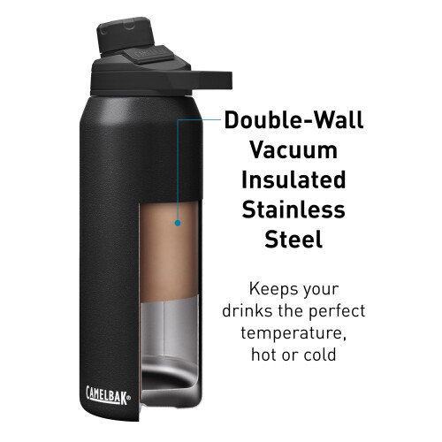CamelBak CamelBak Chute Mag 20oz Bouteille Isolée Acier Inoxydable, Noir 2
